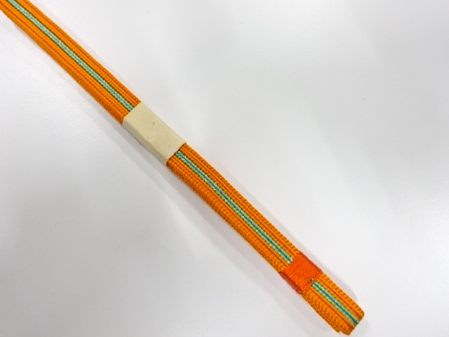 未使用品　正絹　帯留め用　手組三分紐